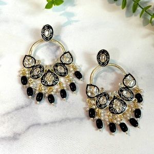 Nwt boho resort wear party earrings Desi Indian Bollywood inspired jewelry